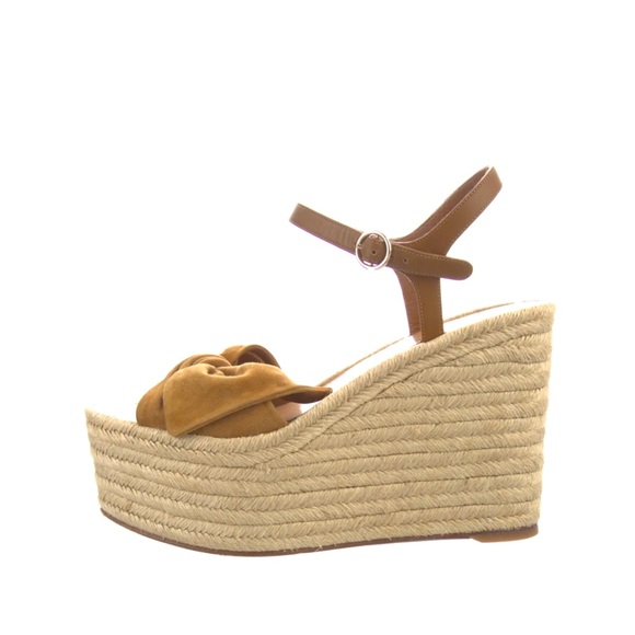 Valentino Suede Bow Wedges - Picture 2 of 14